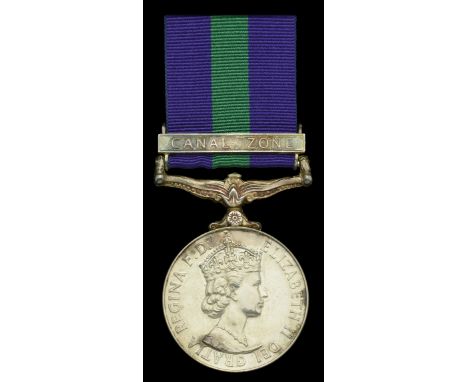 General Service 1918-62, 1 clasp, Canal Zone (22498379 Cfn E A Mee REME) impressed naming, extremely fine £100-£140 --- Impor