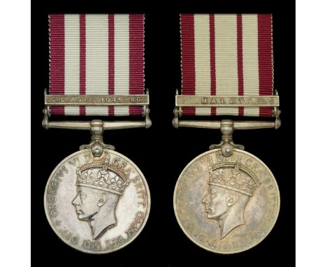 Naval General Service 1915-62, 1 clasp (2), S.E. Asia 1945-46 (D/KX.753468 R. O. Brien. Sto. 1. R.N.) initials officially cor