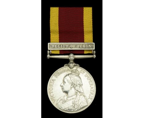 China 1900, 1 clasp, Relief of Pekin (F. Rixon, A.B., H.M.S. Endymion.) minor edge bruise, good very fine £260-£300 --- Impor
