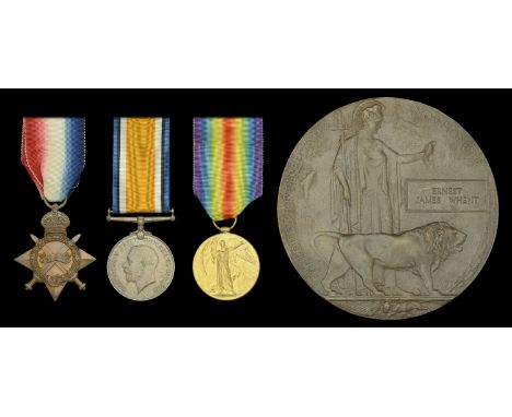 Three: Private F. J. Whent, Royal Marine Light Infantry, who was killed in action on the Western Front on 3 August 1916  1914