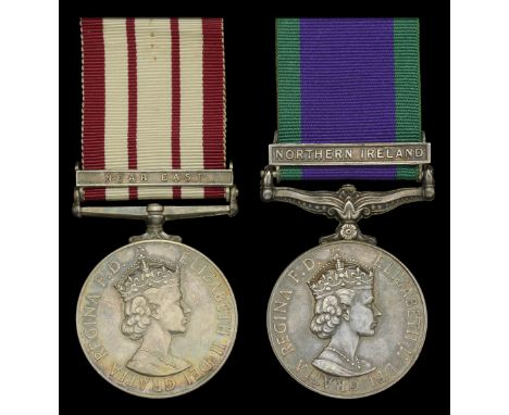 Naval General Service 1915-62, 1 clasp, Near East (P/KX.847202 G. E. Nobes. Mech. 1. R.N.); General Service 1962-2007, 1 clas
