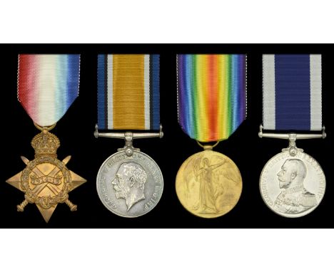 Four: Leading Seaman H. Orchard, Royal Navy  1914-15 Star (J.6657, H. Orchard, A.B., R.N.); British War and Victory Medals (J