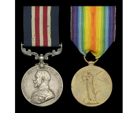 A Great War ‘Western Front’ M.M. and Victory Medal awarded to Corporal W. Resteaux, Royal Fusiliers  Military Medal, G.V.R. (