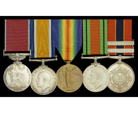 A B.E.M. group of five awarded to E. L. Alderman, General Electric Company, late Royal Engineers  British Empire Medal, (Civi