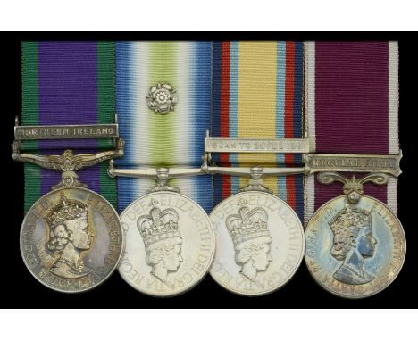 Four: Sergeant J. S. Cunningham, Royal Artillery  General Service 1962-2007, 1 clasp, Northern Ireland (24336804 Gnr J S Cunn