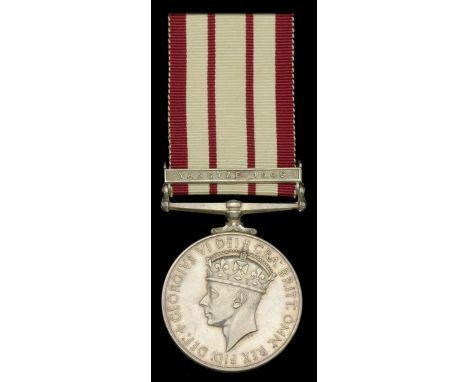 Naval General Service 1915-62, 1 clasp, Yangtze 1949 (SSX 849229 J. H. Graham Ord RN) an official Replacement thus impressed,