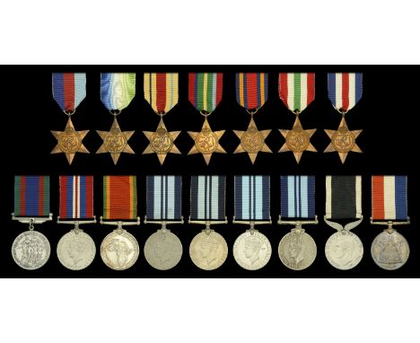 1939-45 Star; Atlantic Star; Africa Star; Pacific Star; Burma Star; Italy Star; France and Germany Star; Canadian Volunteer S