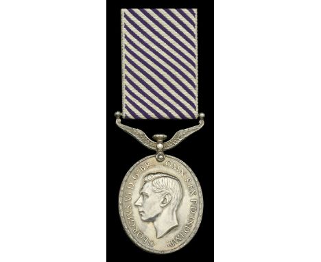 A Second War 1940 Immediate ‘Battle of France’ D.F.M. awarded to Flight Sergeant T. C. Davies, Royal Air Force, an Observer w
