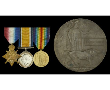 Three: Private C. Wilson, 1st Battalion, Dorsetshire Regiment, who was killed in action during the Battle of La Bassée, 13 Oc