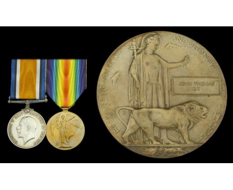 Pair: Private J. T. Kiy, 8th (Service) Battalion, Border Regiment, who died of wounds on the Western Front, 13 June 1918  Bri