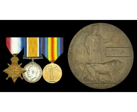Three: Private F. Harvey, 1st Battalion, Suffolk Regiment, who was killed in action during the Battle of St. Julien, 24 April