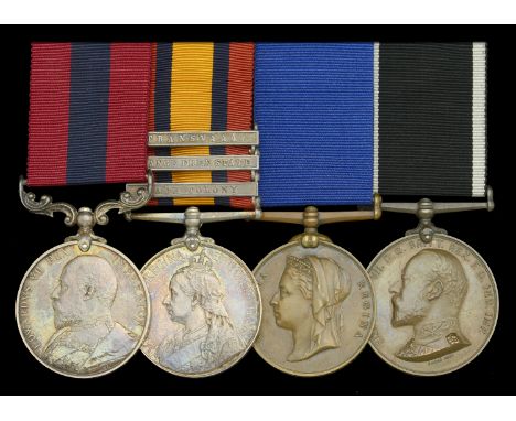 An extremely rare Boer War civilian D.C.M. awarded to 1st Class Supernumerary Officer C. W. Baker, St John Ambulance Brigade,