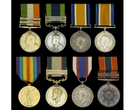 King’s South Africa 1901-02, 2 clasps, South Africa 1901, South Africa 1902 (4... Pte. A. Bold. Rl: Dragoons.) heavily lacque