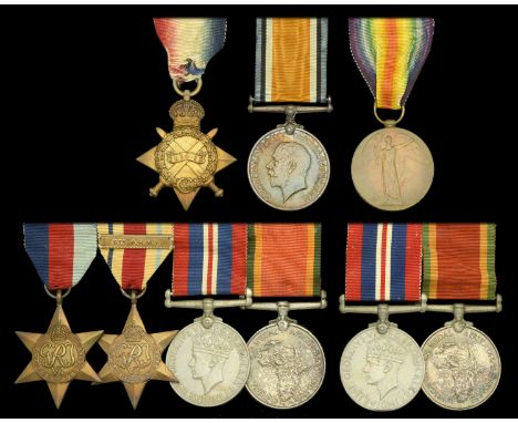 Family Group:  Three: Head Conductor J. L. Human, South African Service Corps, late Rand Rifles 1914-15 Star (L/Cpl. J. L. Hu