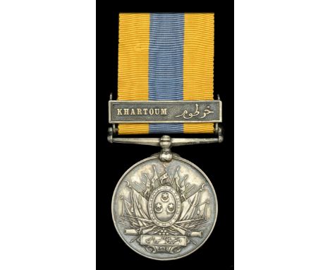 Khedive’s Sudan 1896-1908, 1 clasp, Khartoum (5365. Pte. J. Harrop. 2nd. L.F.) contemporarily engraved naming, edge bruise, g