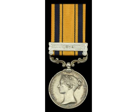South Africa 1877-79, 1 copy clasp, 1879 (Tpr. H. Venn. Ferreira’s Horse.) nearly very fine £240-£280 --- Importation Duty Th