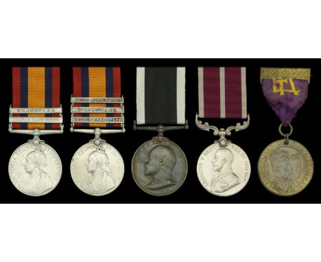 A scarce ‘double issue’ group of four awarded to Orderly G. Murray, Handsworth and Smethwick Corps, St. John Ambulance Brigad