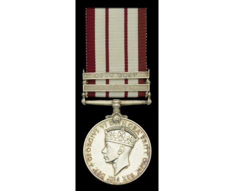 Naval General Service 1915-62, 2 clasps, Malaya, G.VI.R., Near East (RM.9651 J. Phelps. Mne. R.M.) very fine  £100-£140 --- I