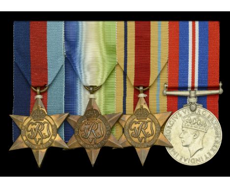 Four: Leading Stoker A. M. Gillingham, Royal Navy, who was killed in action in H.M.S. Neptune in December 1941  1939-45 Star;
