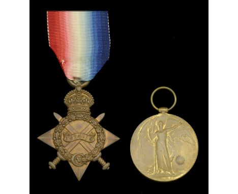 1914-15 Star (Pte. F. H. Somerset Kimberley Cdo.); Victory Medal 1914-19 (Capt. N. H. Moore.) very fine and better (2) £80-£1