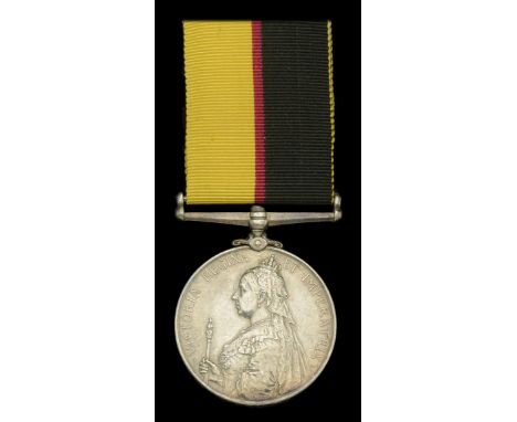 Queen’s Sudan 1896-98 (3888, Pte. E. Pittard. 1/R. War: R.) very fine  £160-£200 --- Importation Duty This lot is subject to 