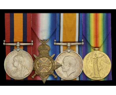 Four: Engineer Lieutenant W. H. Edwards, Royal Navy  Queen’s South Africa 1899-1902, no clasp (Artr. Engr. W. H. Edwards. H.M