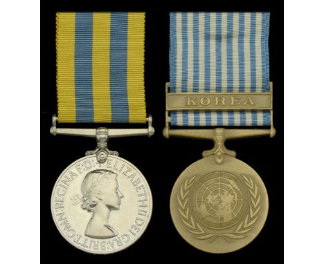 Pair: Private G. A. Yeomans, King’s Shropshire Light Infantry  Korea 1950-53, 1st issue (22231464 Pte. G. A. Yeomans. K.S.L.I