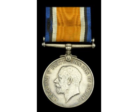 The British War Medal awarded to Lieutenant R. Carron, H.M. Coastguard, late Royal Navy, who dedicated 30 years of service at