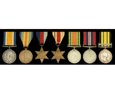 An unusual group of seven awarded to Chief Inspector (Reservist) E. I. C. Wyllie, Kenya Police, late Squadron Leader, Royal A
