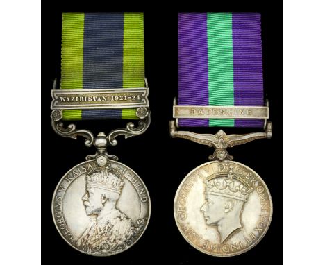 Pair: Major F. K. Morton, Royal Signals, late Royal Artillery, who was Mentioned in Despatches during the Second War, for gal