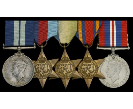 A rare Second War ‘Norway V.C. action’ D.S.M. group of five awarded to Seaman C. E. Newman, Royal Naval Reserve, for gallantr