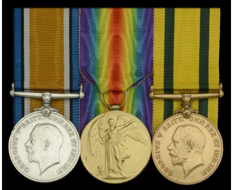 Three: Private R. R. Rogerson, East Surrey Regiment  British War and Victory Medals (2446 Pte. R. R. Rogerson. E. Surr. R.); 