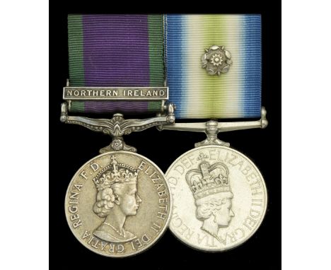 Pair: Bombardier A. L. Pinkney, Royal Artillery  General Service 1962-2007, 1 clasp, Northern Ireland (24508653 Gnr A L Pinkn