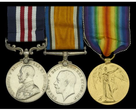 A Great War ‘Logeast Wood’ M.M. group of three awarded to Private W. E. Clark, R.M.L.I., 63rd Royal Naval Division   Military
