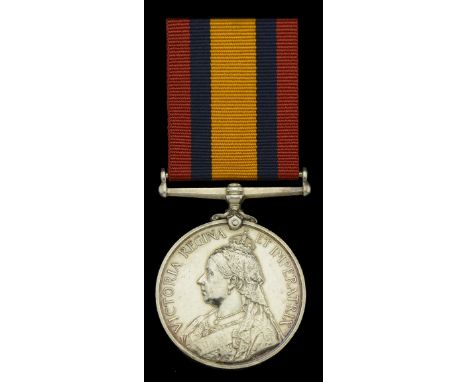 Queen’s South Africa 1899-1902, no clasp (Pte. J. Tov. Oudtshoorn T.G.) good very fine  £60-£80 --- Importation Duty This lot
