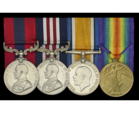 A Great War ‘Western Front 1918’ D.C.M. and M.M. group of four awarded to Sergeant W. Williams, 13th Battalion, King’s Royal 