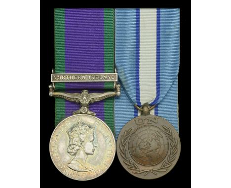Pair: Trooper R. W. C. Richards, 16th/5th Lancers  General Service 1962-2007, 1 clasp, Northern Ireland (24698151 Tpr R W C R