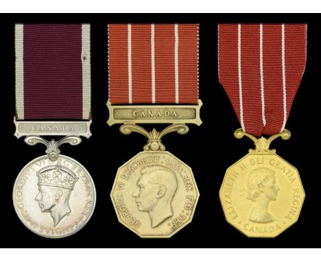 Army L.S. & G.C., G.VI.R., 1st issue, Canada (Capt. A. F. Stafford. RC Sigs); Canadian Forces Decoration (2), G.VI.R. (F/L. F