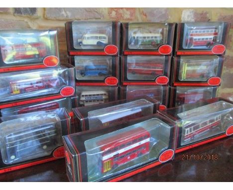 A collection of First Edition diecast buses, boxed, to include a BA Routemaster C15610 and a Bristol LS bus 16301 