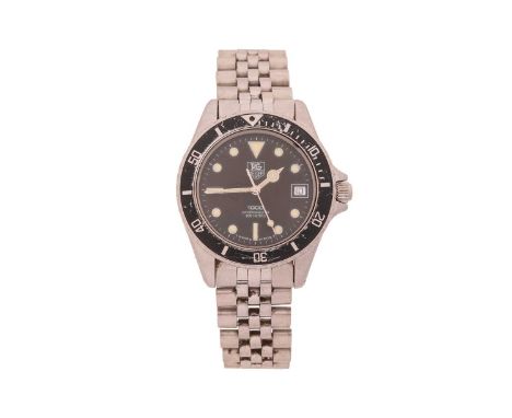 TAG Heuer Professional 1000 Reference: 980.013NSerial: 2731024Bezel: Uni-directional (deficient)Year: circa 1985Case Material