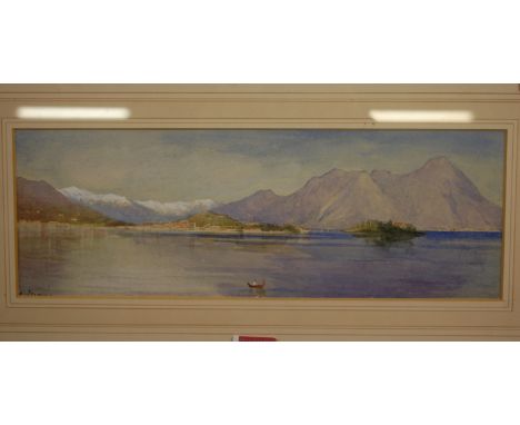 K. May - Lake Como, watercolour, signed lower left, 18 x 31cm; and two others by the artist (3)
