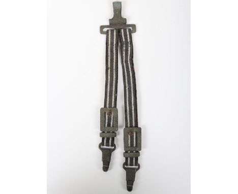 Set of WW2 German Luftwaffe 2nd Pattern Dagger Straps, set of deluxe pattern brocade hanging straps with the metal fittings h