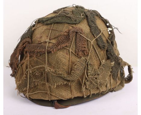WW2 US Army M1 Helmet and Liner, Original wartime example of an M1 helmet, this one is of the later war pattern with swivel c