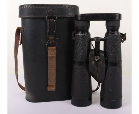 Cased Set of WW2 German Army 10x50 Dienstglas Bincoulars, being a fine pair of the slim type binoculars stamped to the body ‘