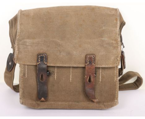 WW2 German Army Flare Gun Ammunition Pouch, webbing construction. Marked inside “gmn42”and Waffenamt stamp. All parts in good