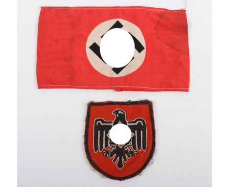 Third Reich NSRL Sports Association Insignia, Type Worn at the 1936 Olympic Games, fine quality embroidered NSRL sports patch