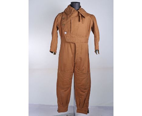 Rare WW1 Royal Flying Corps / Royal Air Force Sidcot Flying Suit, the heavy padded canvas flight suite more knowingly worn du