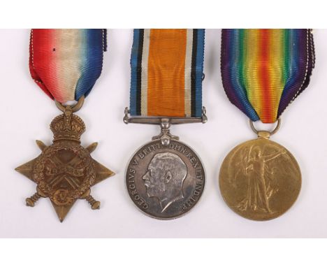 A Great War 1914-15 trio to the 12th Battalion Hampshire Regiment to a Private Soldier who Served in France and Salonica, Lat