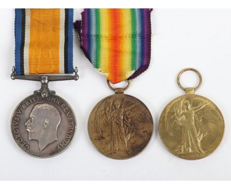 Great War Medals to the East and West Kent Regiments, Victory Medal, “GS-8012 PTE J.F. COLLINS R.W. KENT R.” and British War 