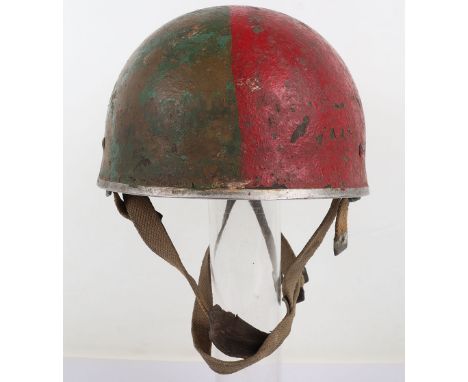 Post WW2 British Airborne Forces Steel Helmet, interesting example of a British Airborne forces steel combat helmet which has